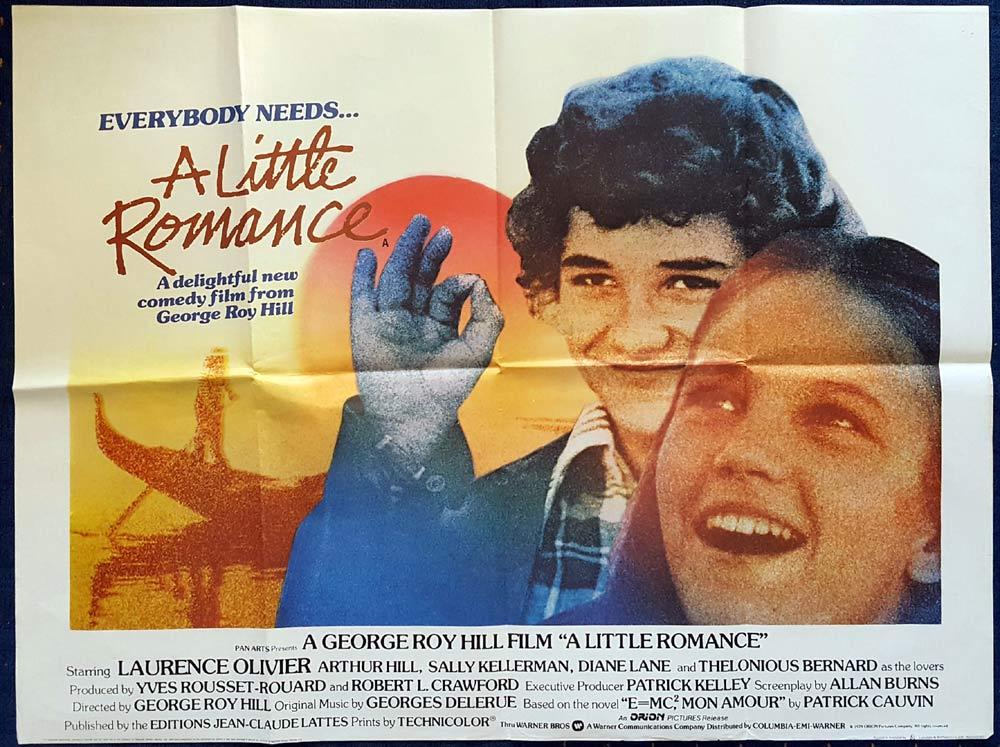 A LITTLE ROMANCE Original British Quad Movie poster Laurence Olivier Diane Lane