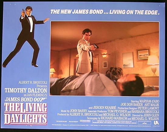 LIVING DAYLIGHTS, The ’87-James Bond RARE British Lobby Card #2