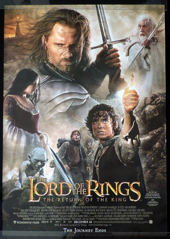 LORD OF THE RINGS RETURN OF THE KING Vintage Australian ONE SHEET Movie Poster