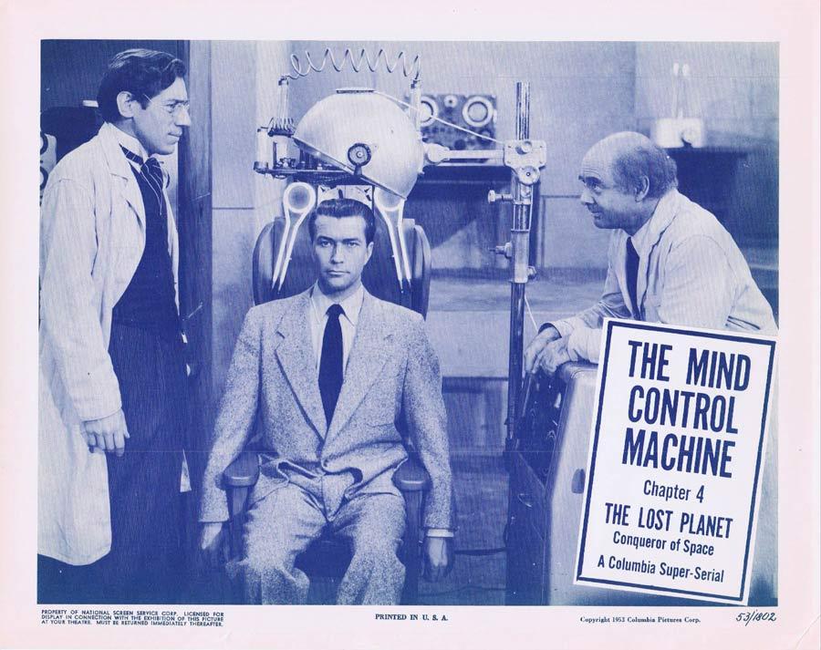 THE LOST PLANET Lobby card 2 MIND CONTROL MACHINE Serial