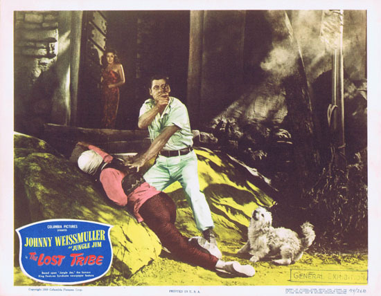 THE LOST TRIBE 1949 Lobby Card 3 Jungle Jim Johnny Weissmuller