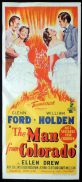 THE MAN FROM COLORADO Original Daybill Movie Poster Glenn Ford William Holden