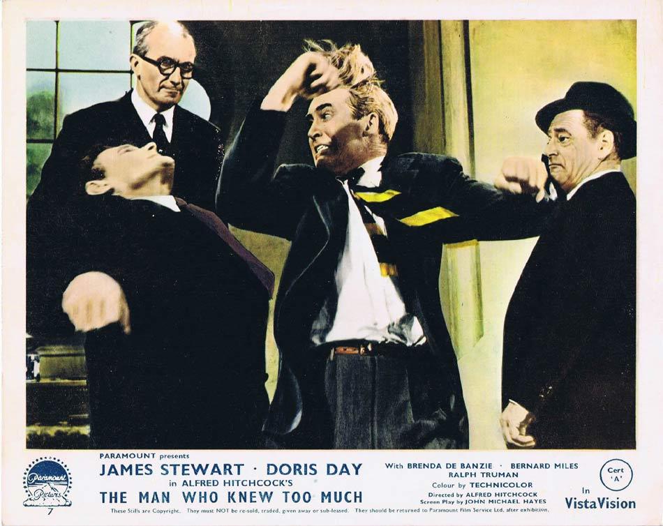 THE MAN WHO KNEW TOO MUCH Front of House Movie Still 8 James Stewart