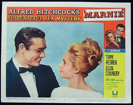 MARNIE Lobby Card 6 1964 Alfred Hitchcock Connery Hedren