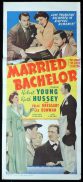MARRIED BACHELOR Original Daybill Movie Poster Robert Young Ruth Hussey Marchant Art