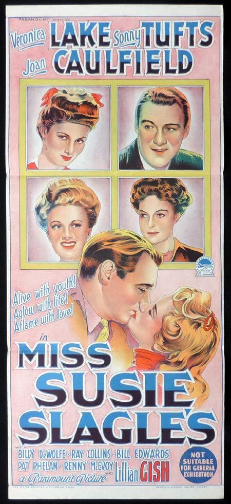MISS SUSIE SLAGLES Original Daybill Movie Poster VERONICA LAKE Richardson Studio