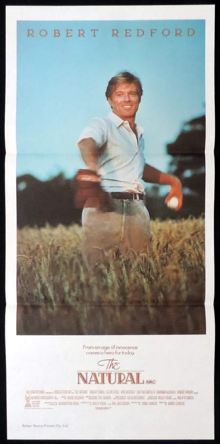 THE NATURAL Original Daybill Movie Poster Robert Redford Baseball