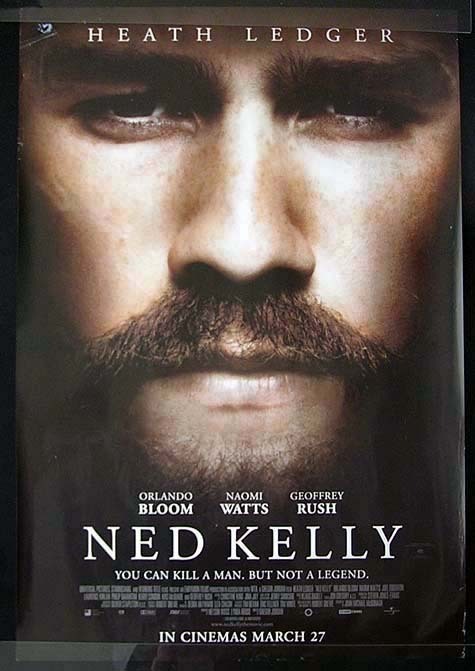 NED KELLY Heath Ledger Movie Australian One sheet - Moviemem Original Posters