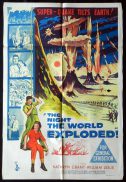 THE NIGHT THE WORLD EXPLODED One Sheet Movie Poster Tristram Coffin Science Fiction