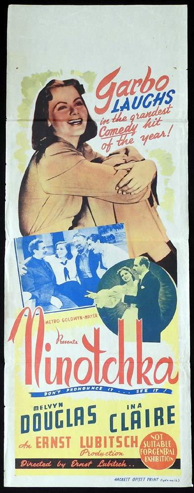 NINOTCHKA Long Daybill Movie poster Greta Garbo Bela Lugosi