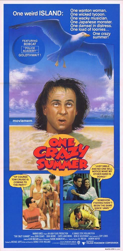 ONE CRAZY SUMMER Original Daybill Movie poster Bobcat Goldthwait John Cusack