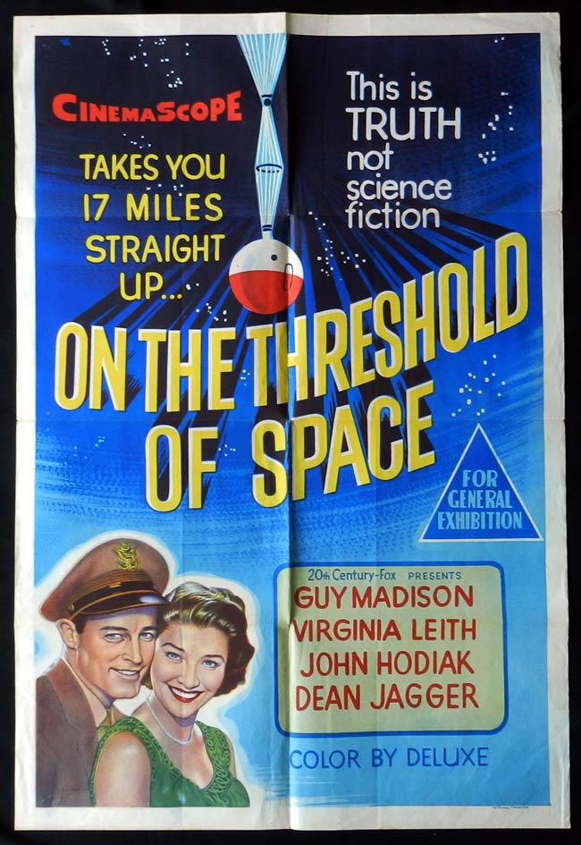 ON THE THRESHOLD OF SPACE One Sheet Movie Poster Guy Madison Science Fiction