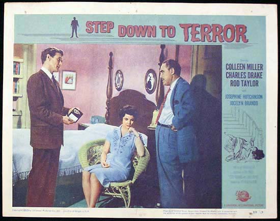 STEP DOWN TO TERROR 1959 Film Noir Lobby Card 3