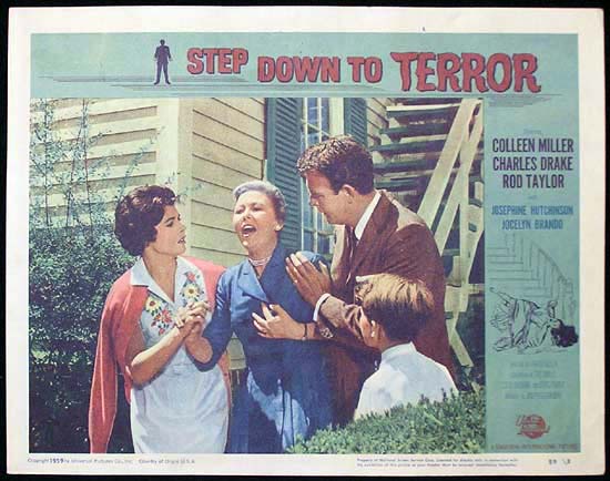 STEP DOWN TO TERROR 1959 Film Noir Lobby Card 4