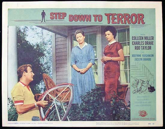 STEP DOWN TO TERROR 1959 Film Noir Lobby Card 5