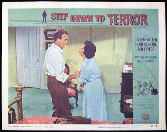STEP DOWN TO TERROR 1959 Film Noir Lobby Card 6