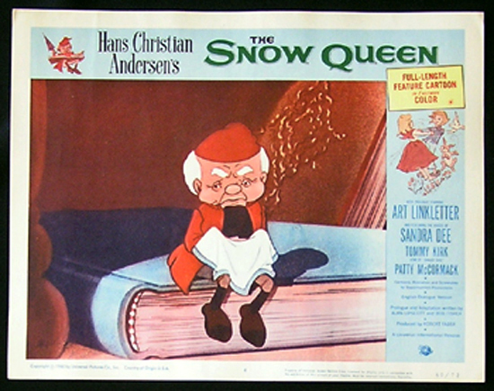 HANS CHRISTIAN ANDERSEN’S THE SNOW QUEEN 1960 Lobby Card 4 1971 Animated Film