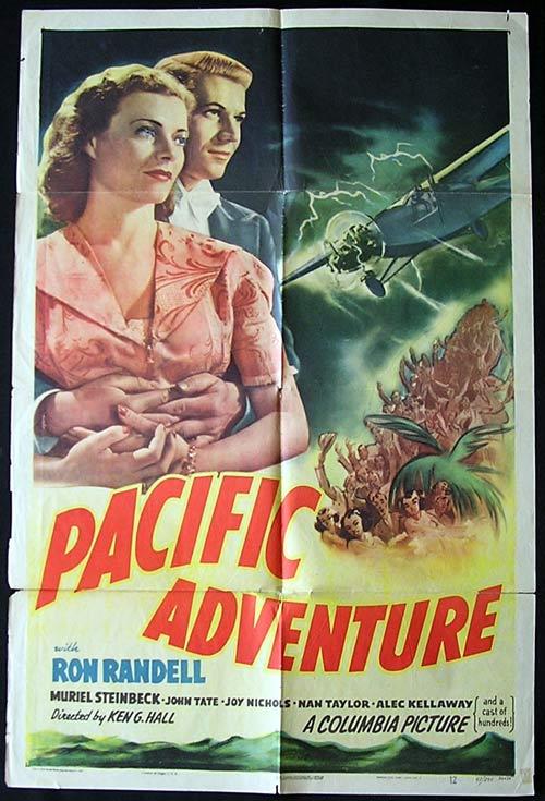 SMITHY aka PACIFIC ADVENTURE Movie Poster 1946 Ken G. Hall KINGSFORD SMITH Rare Original US One sheet