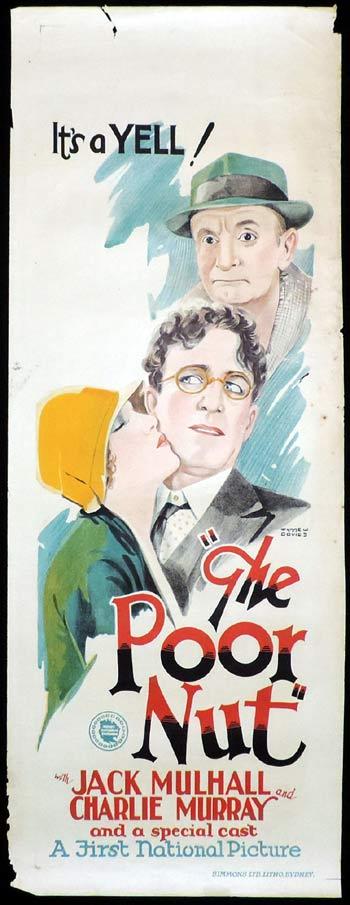 THE POOR NUT Long Daybill Movie poster 1927 Wynne W.Davies art