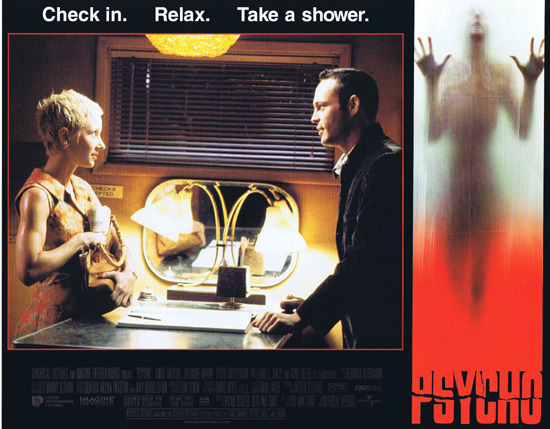 PSYCHO 1998 Lobby card 3 Alfred Hitchcock classic Anne Heche checks in