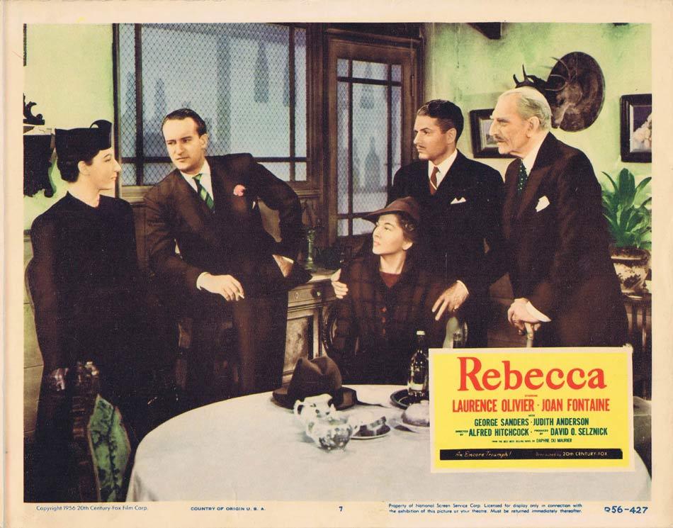 REBECCA Lobby card 7 1956r Alfred Hitchcock Laurence Olivier