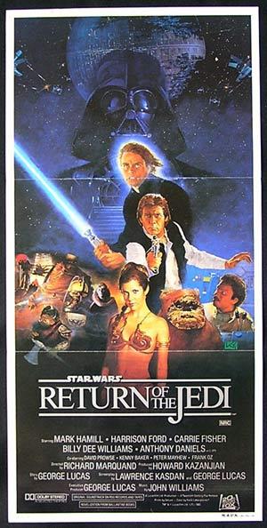 RETURN OF THE JEDI Original Star Wars Original daybill poster B