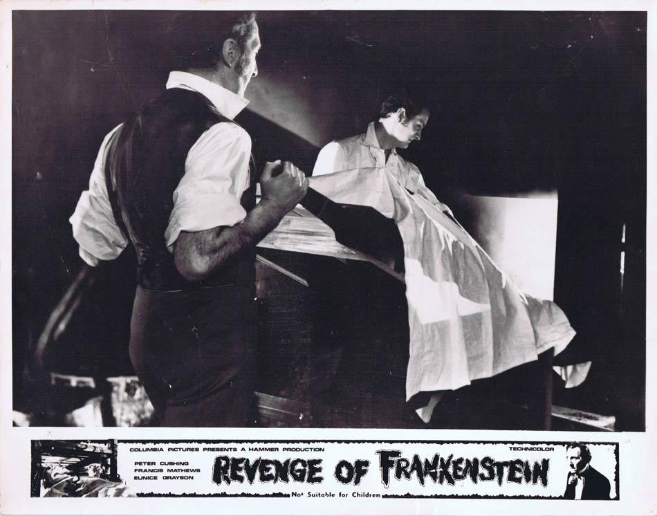 REVENGE OF FRANKENSTEIN Lobby Card 6 Hammer Horror Peter Cushing