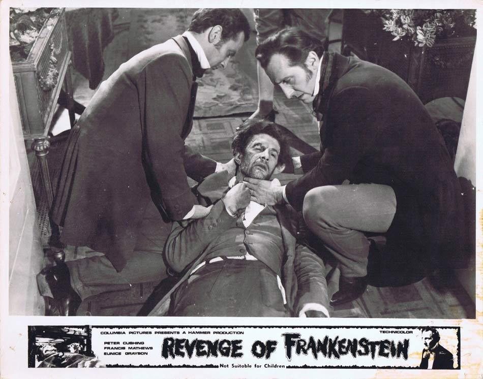 REVENGE OF FRANKENSTEIN Lobby Card 7 Hammer Horror Peter Cushing