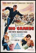 RIO GRANDE Original One sheet Movie Poster JOHN WAYNE John Ford
