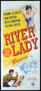 RIVER LADY Original Daybill Movie Poster Yvonne De Carlo Dan Duryea
