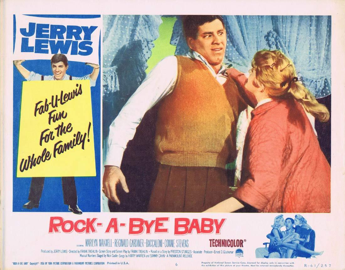 ROCK A BYE BABY Lobby Card 6 Jerry Lewis Marilyn Maxwell 1963R