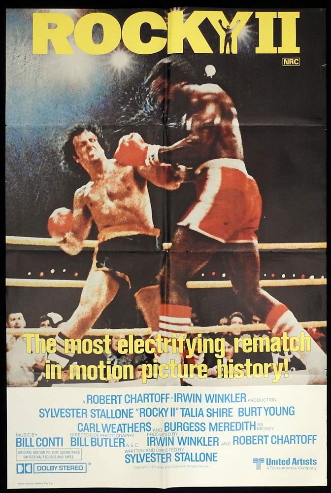 B2G1F Rocky 2  Movie 8.5" x 11" Rocky vs Apollo Flight Poster Print 