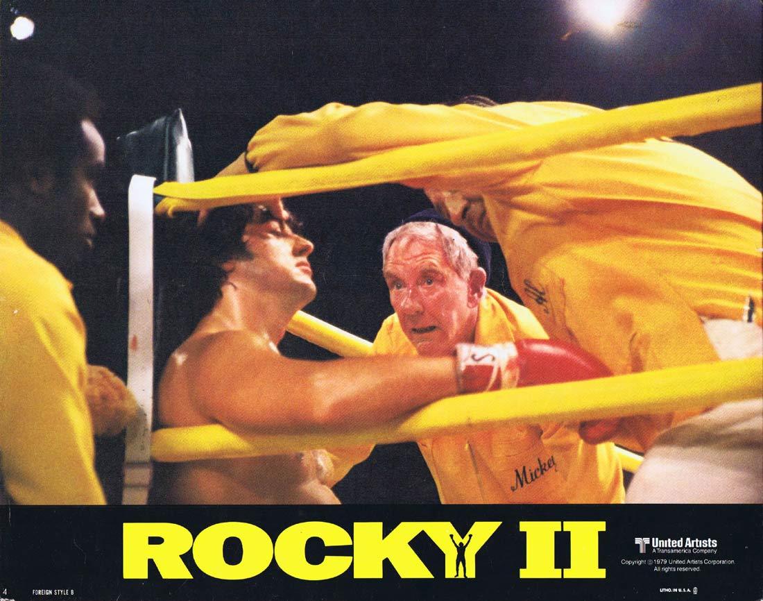 ROCKY II Original Lobby Card 4 Sylvester Stallone Boxing