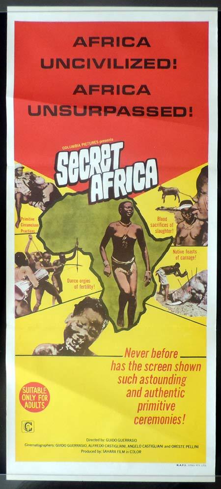 SECRET AFRICA Original Daybill Movie Poster Africa Uncensored
