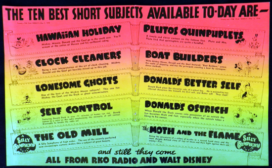 SILLY SYMPHONIES 1938 Walt Disney VINTAGE Original Movie Trade Ad