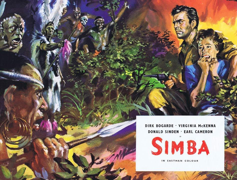 SIMBA Original British Movie Trade Ad Dirk Bogarde Virginia McKenna