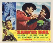 SLAUGHTER TRAIL Lobby card 1951 Brian Donlevy Gig Young