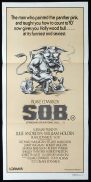 S.O.B aka SOB Australian Daybill Movie Poster Julie Andrews Blake Edwards