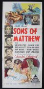 SONS OF MATTHEW Movie Poster 1949 Charles Chauvel RARE ORIGINAL Australian Daybill