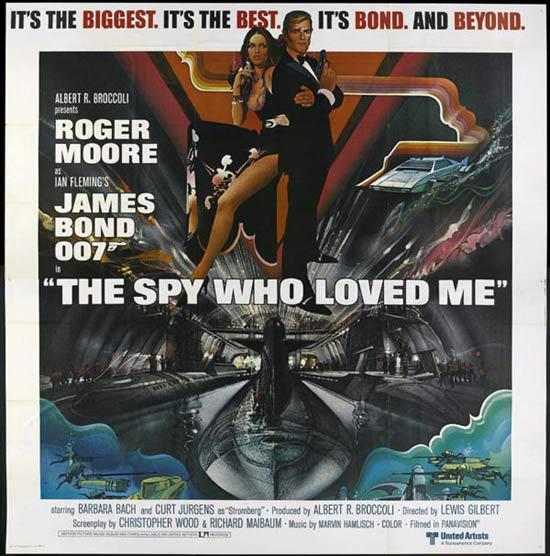 SPY WHO LOVED ME ’77 James Bond US 6 sheet poster PEAK art