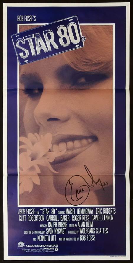 STAR 80 Australian Daybill Movie Poster Autographed Eric Roberts