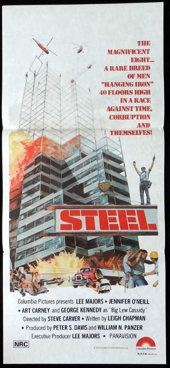 STEEL Original 1979 Daybill Movie poster Lee Majors