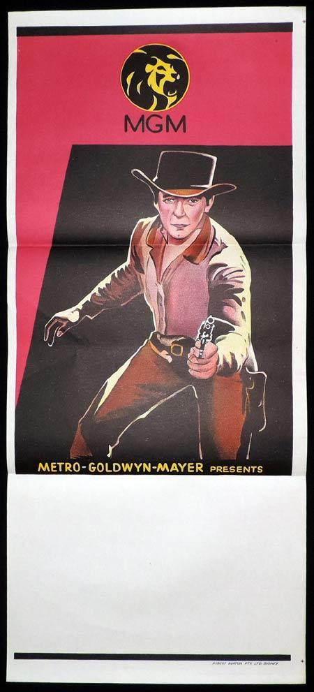 MGM Pictures STOCK Blank Western Colour Daybill Movie poster 1960s