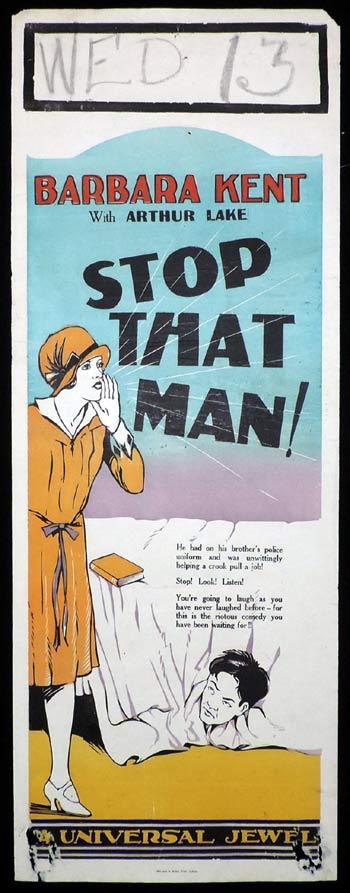 STOP THAT MAN Long Daybill Movie poster 1928 Universal Pictures