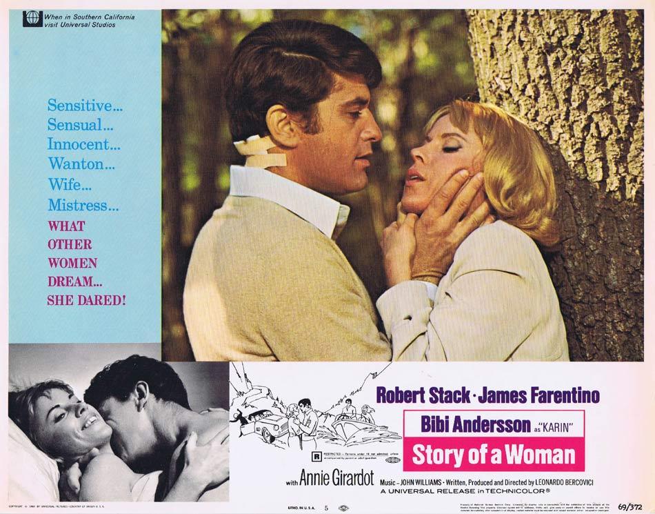 STORY OF A WOMAN Lobby Card 4 Bibi Andersson Robert Stack James Farentino