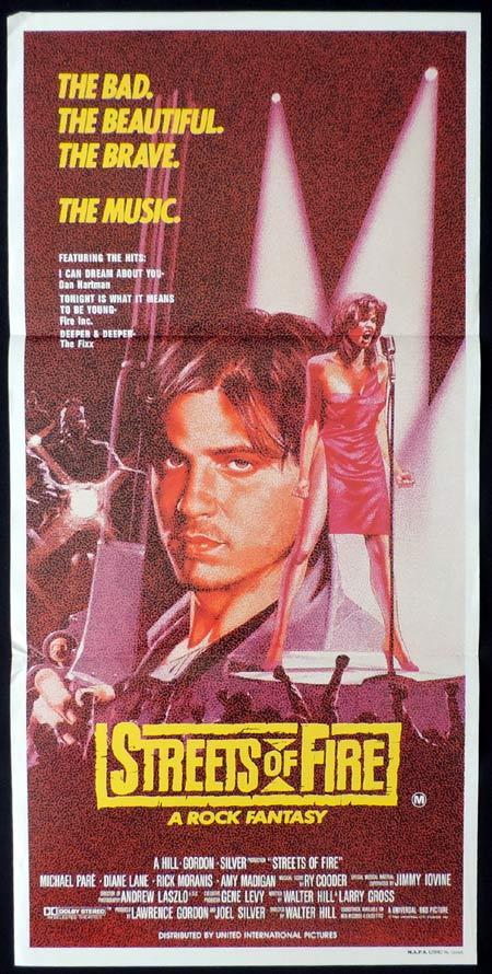 STREETS OF FIRE Original Daybill Movie Poster Michael Pare Walter Hill