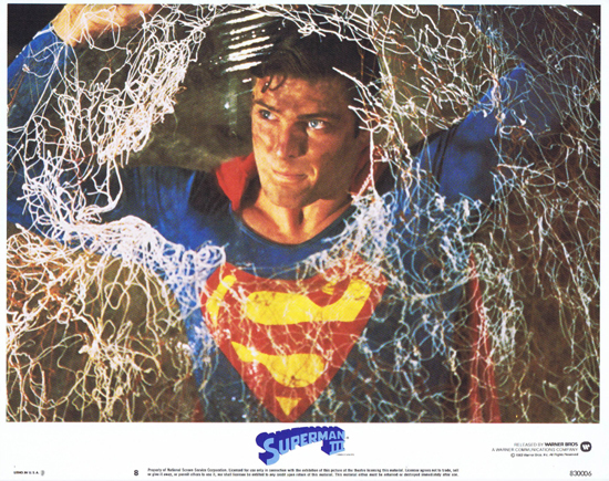 SUPERMAN III 1983 Christopher Reeve ORIGINAL US Lobby Card 8 Best Card!