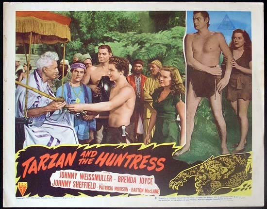 TARZAN AND THE HUNTRESS 1947 Johnny Weissmuller RARE Lobby card 8