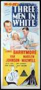 THREE MEN IN WHITE Original Daybill Movie Poster Paulette Goddard Michael Wilding