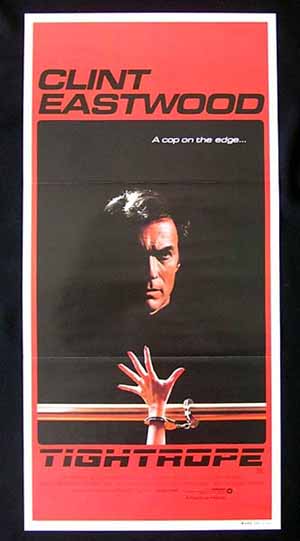 TIGHTROPE Daybill Movie Poster 1984 Clint Eastwood Genevieve Bujold